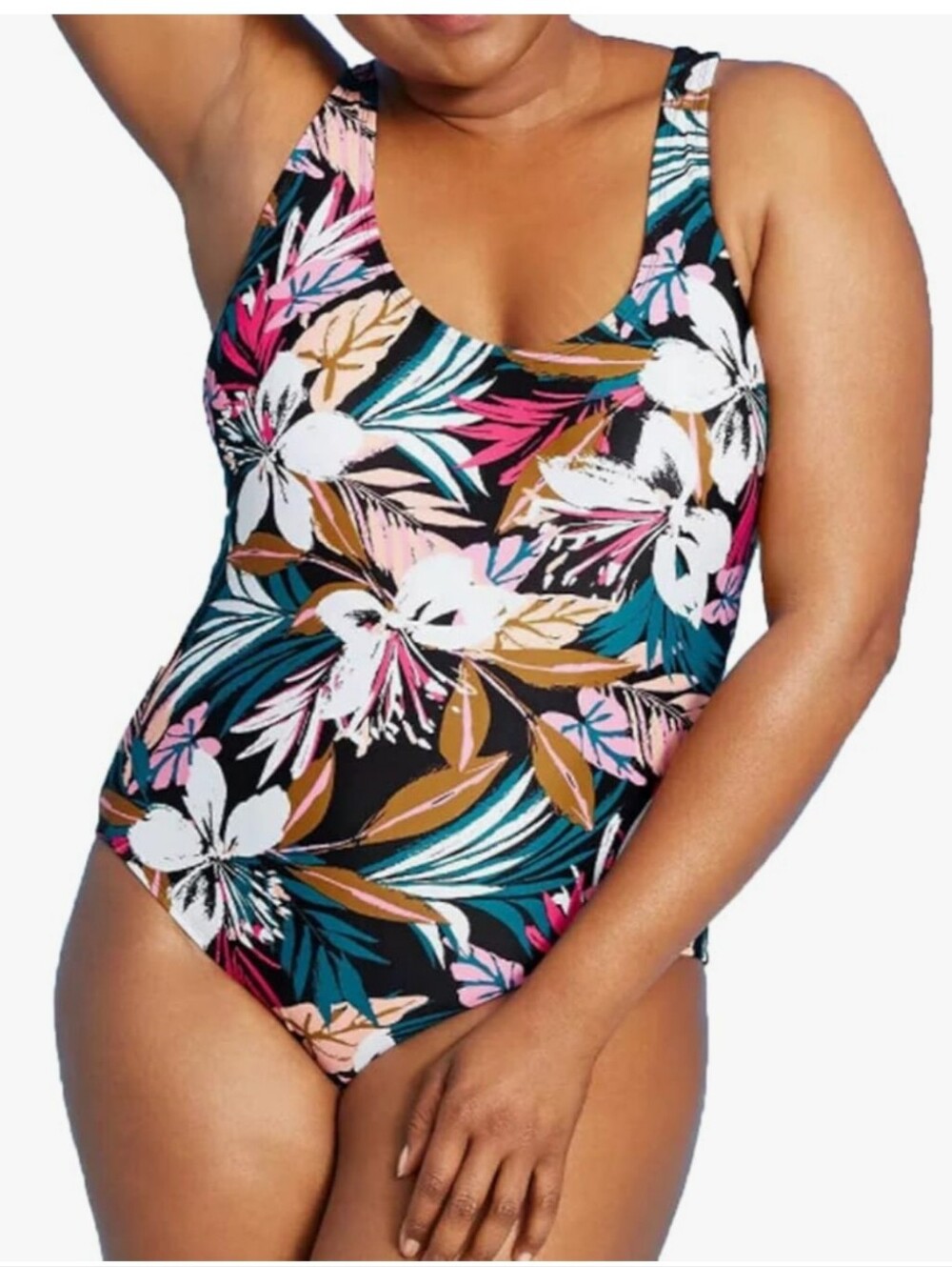 Kona Sol Twist Back Coverage One Pieces Swimsuit Size XL
